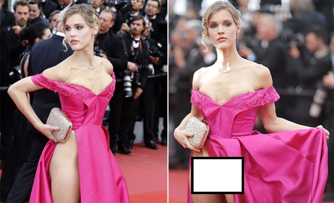 Đỏ mặt với những pha lộ hàng hớ hênh nhất thảm đỏ LHP Cannes 2018